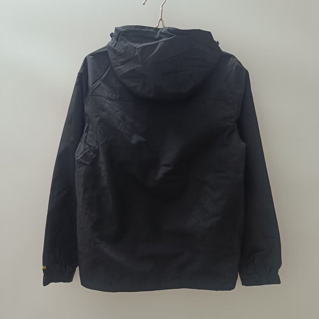 Milan Black Windbreaker Jacket – | Windbreaker Jacke | Coupe-Vent (Copy) – Front View
