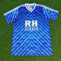 1988/89 FC Schalke 04 Blaues Heim Retro Fussballtrikot Jersey – Back View