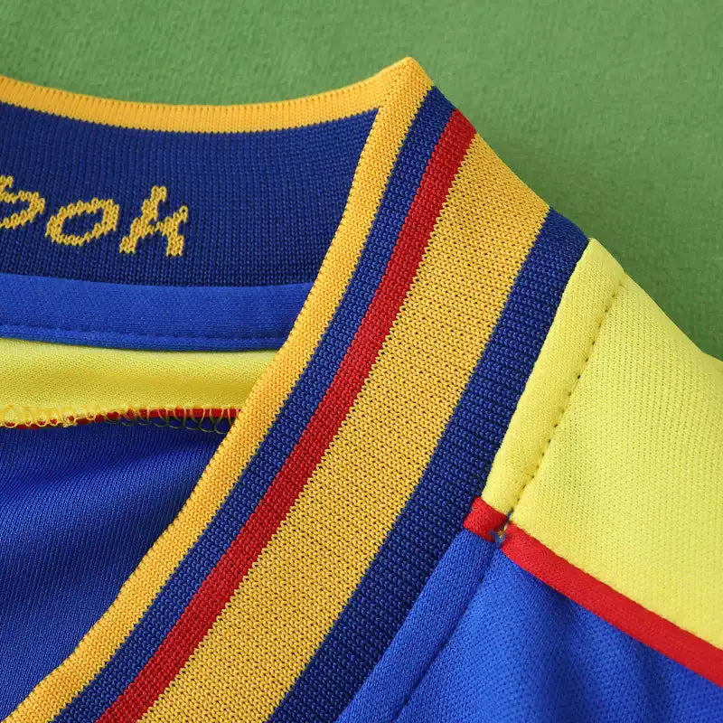 Colombia 2001 Season Home Field Yellow Retro Jersey – Detailed View