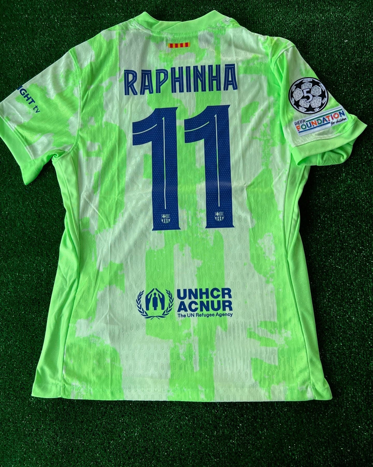 Barcelona Raphinha Football Jersey – Back View