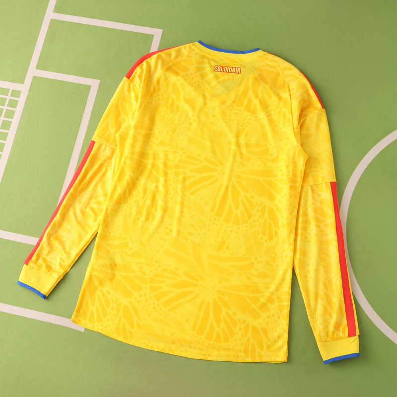 Colombia 2026 World Cup Home Long Sleeve Jersey – 7