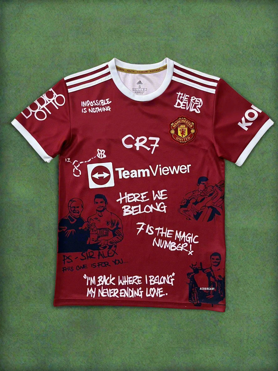Cristiano Ronaldo Legend Manchester United Special Jersey Soccer Kit – Back View