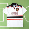 Manchester United F.C 1998 Season Away White Retro Jersey – Back View
