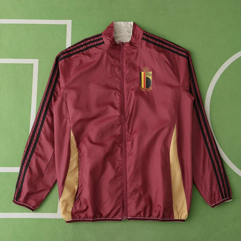 Belgium 2025-26 Both Sides Football Windreaker - Windschutz Coupe-Vent - Windjack – Front View