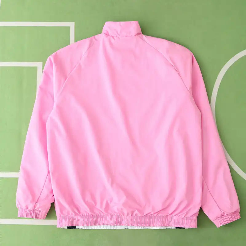 Germany Deutschland Double Sides Windbreaker - Reversible Jacket White Pink – 5