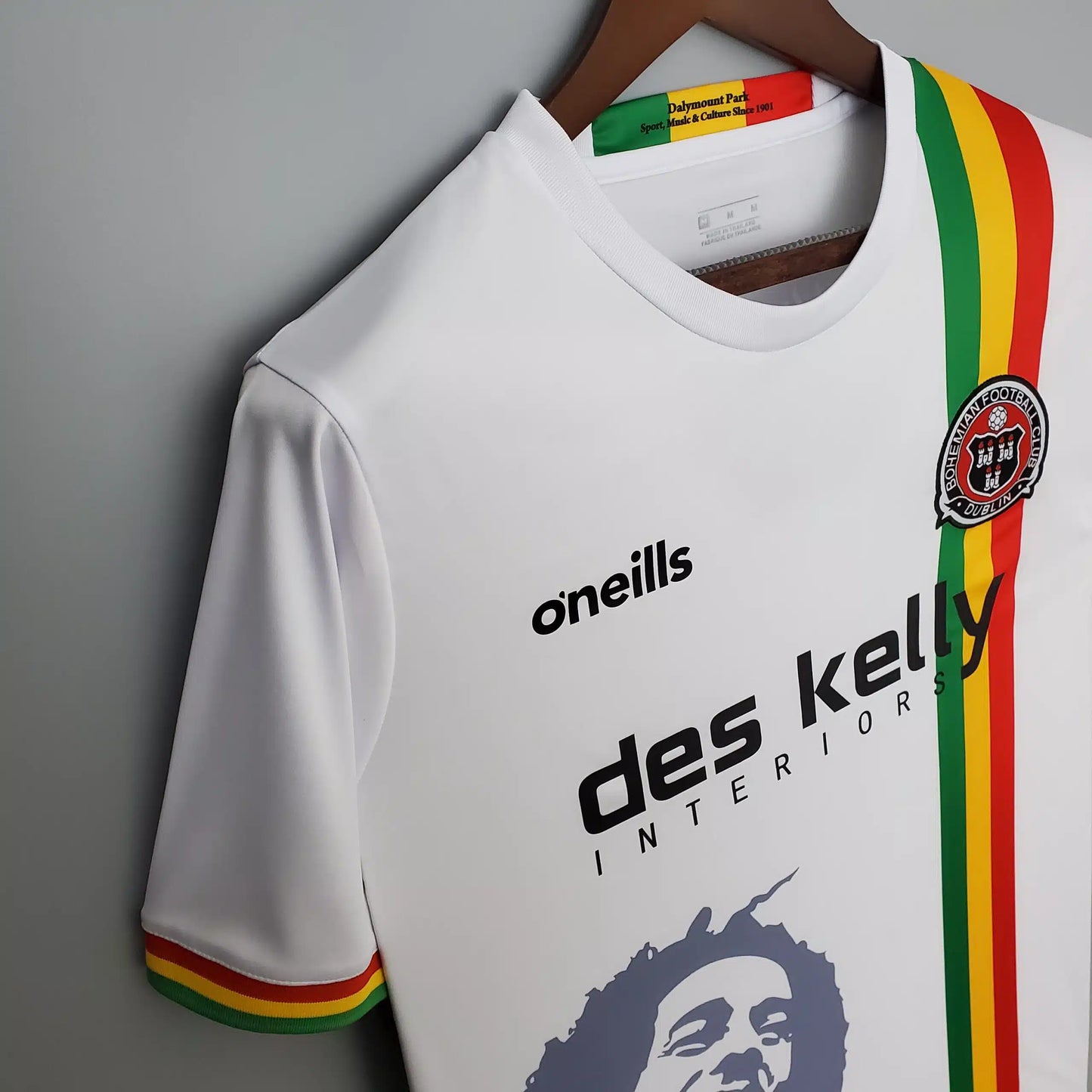 AFC Bob Marley The Wailers Dublin Dalymount Park Special Commemorative Tshirt Jersey