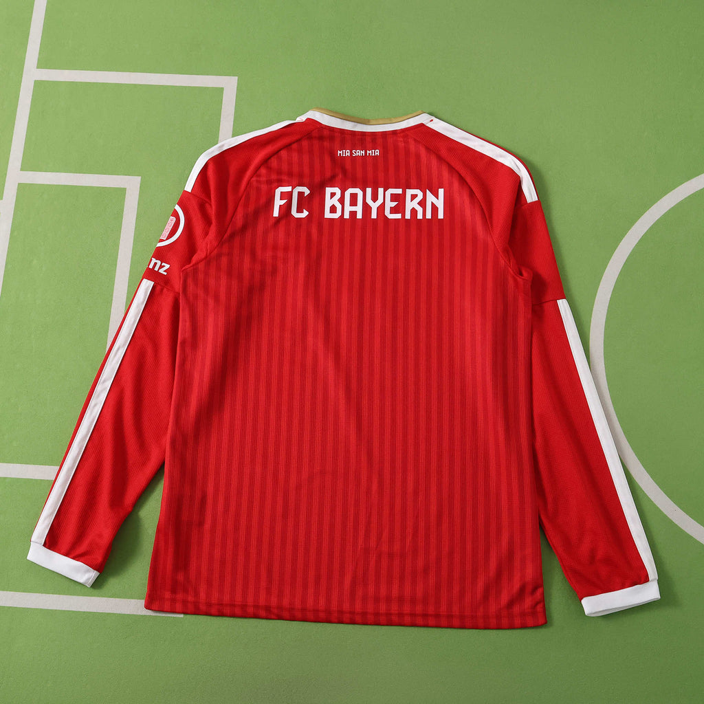 F.C Bayern München 2026-2027 Season Home Long Sleeve Retro Football Jersey Trikot Maillot V2