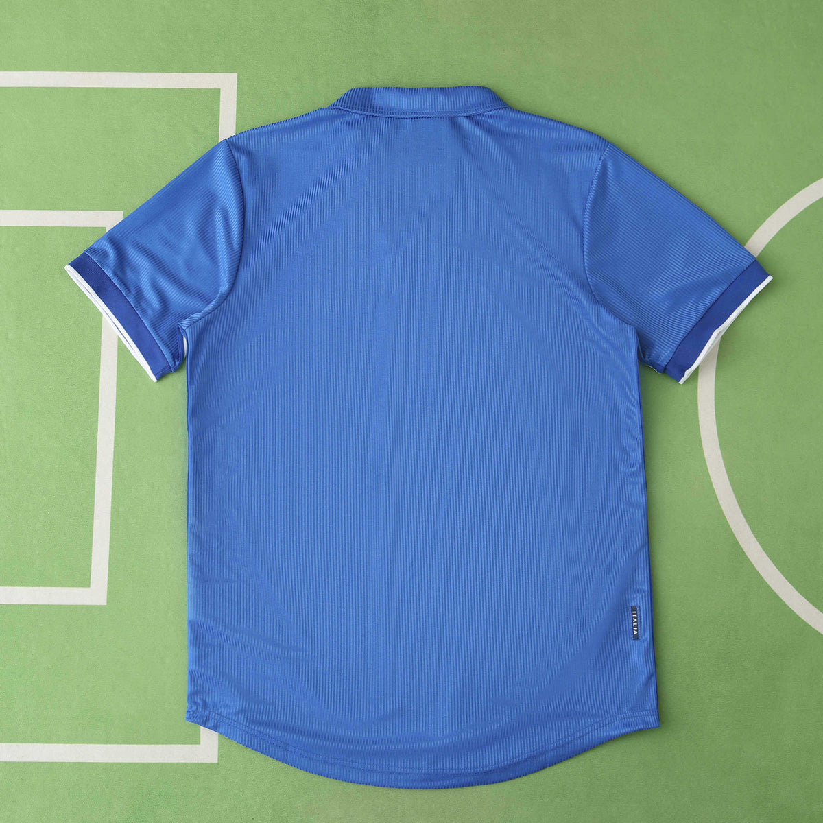 1998 Italy Home Blue Retro Football Jersey Football – Front View