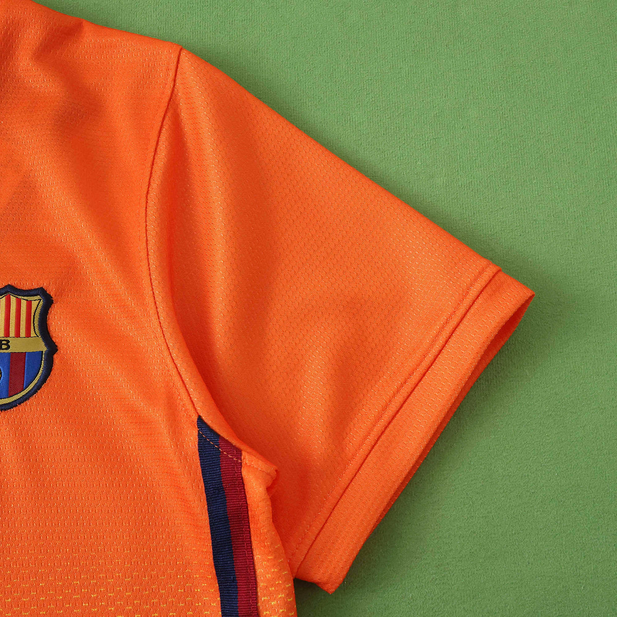 Barcelona 2012-2013 Season Kids Away Orange Retro Football Jersey Trikot Maillot V7