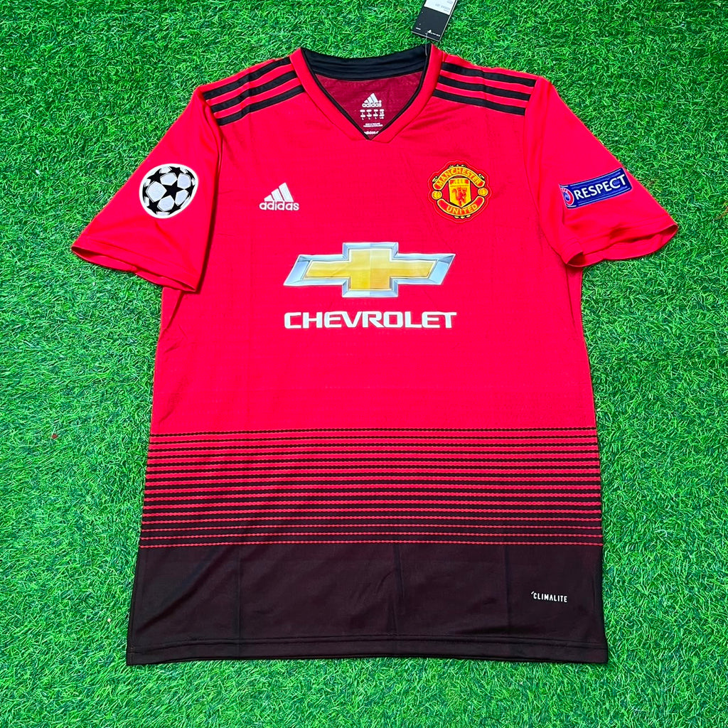 Fred #17 Manchester United 2018/2019 Season Home Red Retro Football Jersey – Front View