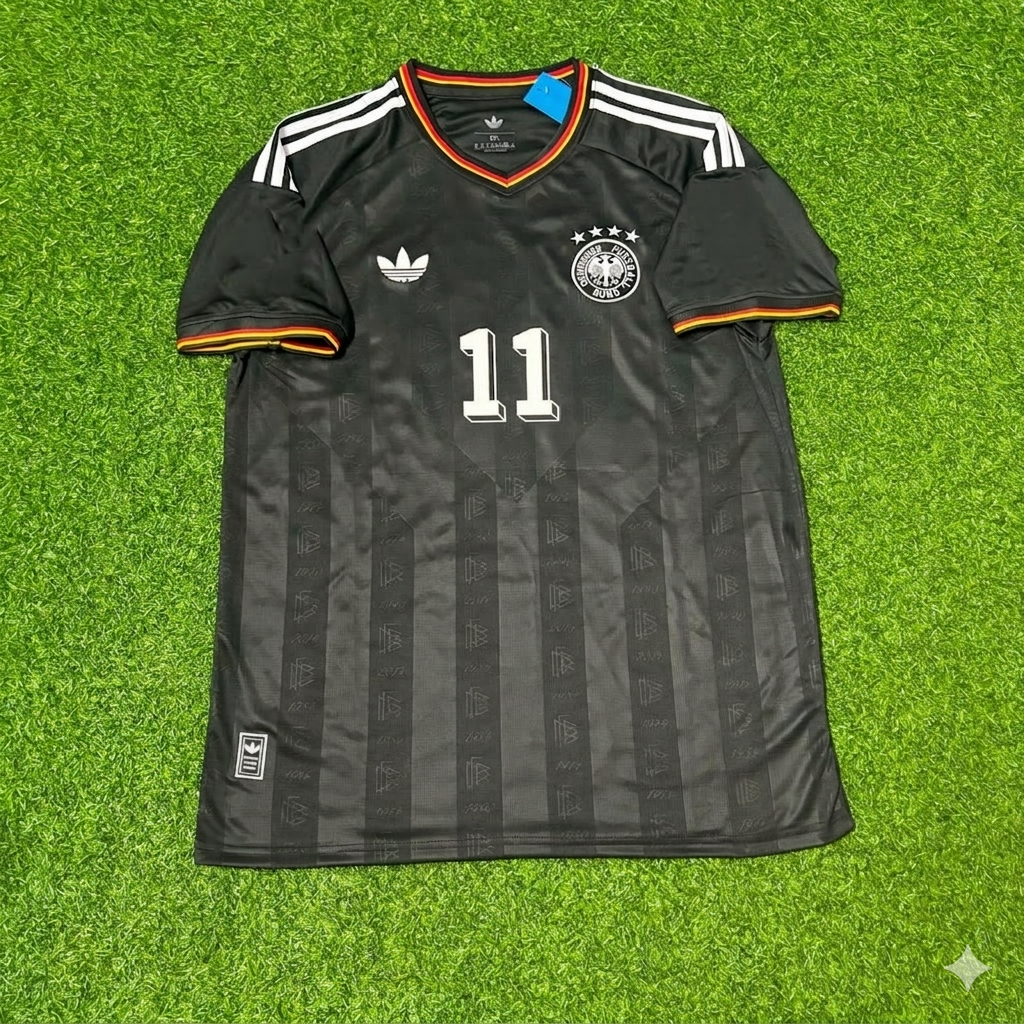 Germany Black Retro Vintage Football Jersey – Miroslav Klose 11# – Front View