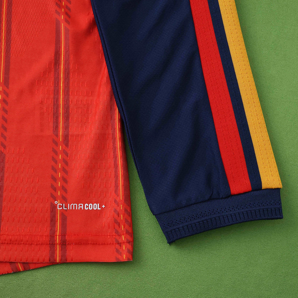 Spain 2026 World Cup Home Long Sleeve Jersey – Front View