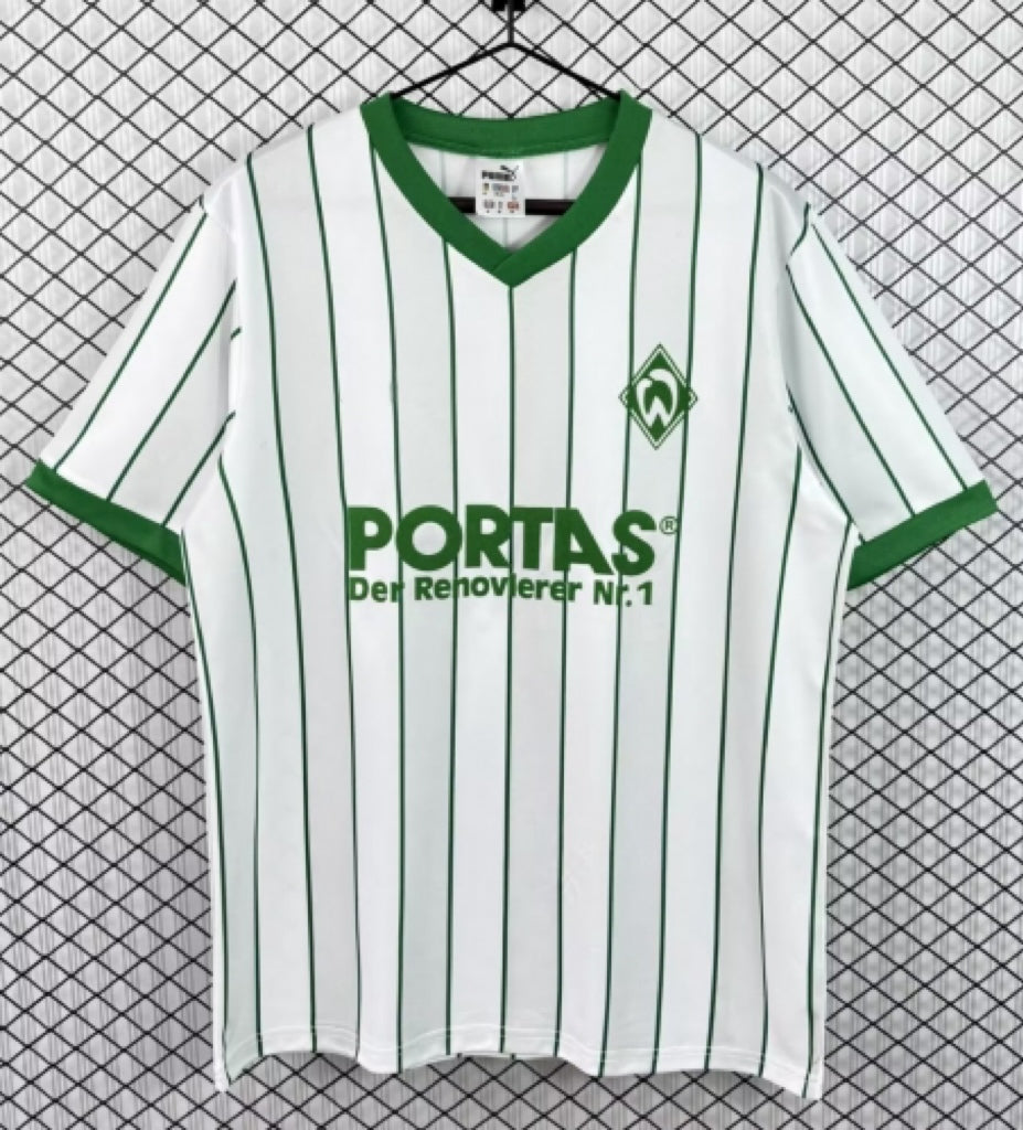 1987/88 Werder Bremen Heim Retro Fußballtrikot Jersey – Back View