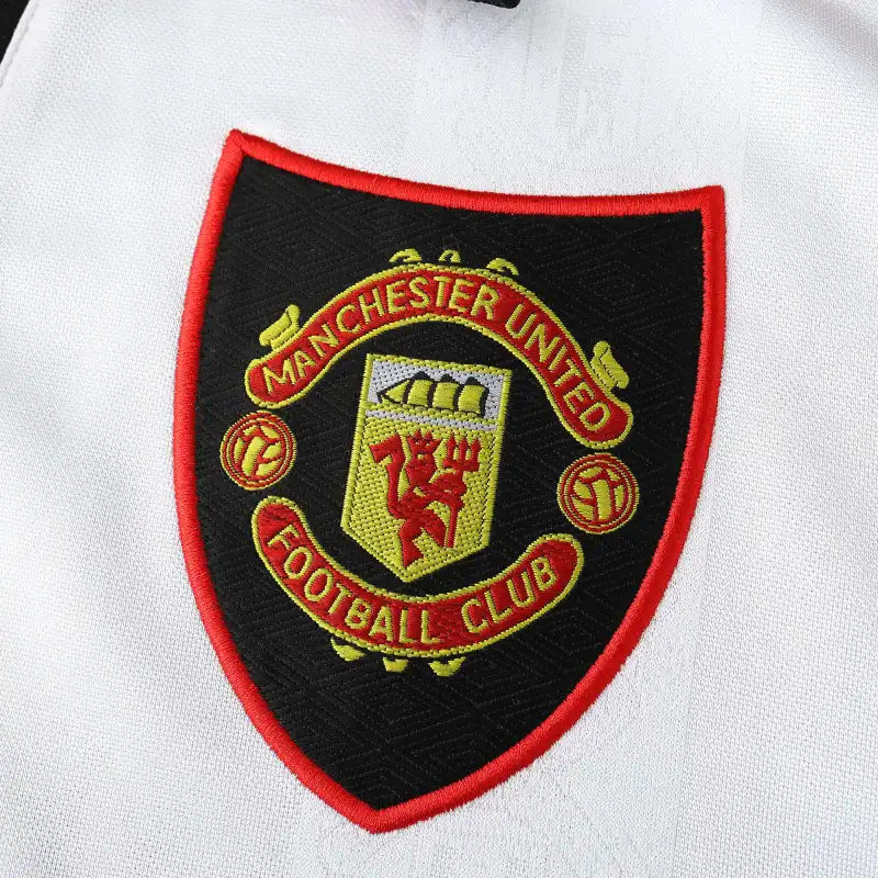 Manchester United F.C 1998 Season Away White Retro Jersey – 7