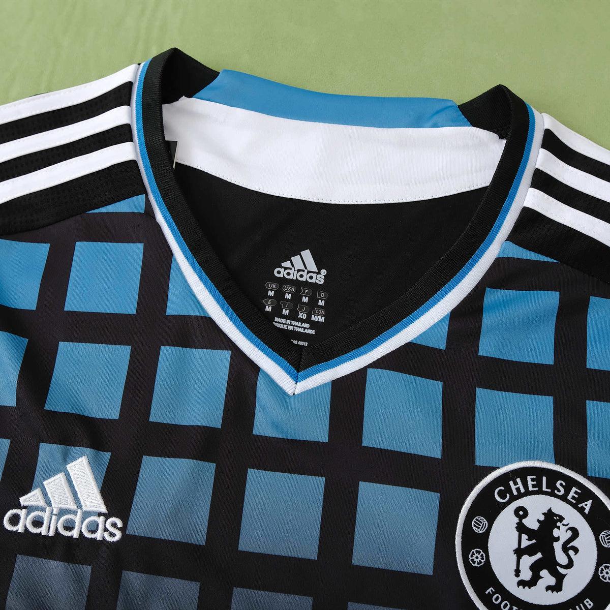 Chelsea 2011-2012 Season Third Black Retro  Football Jersey Trikot Maillot V4