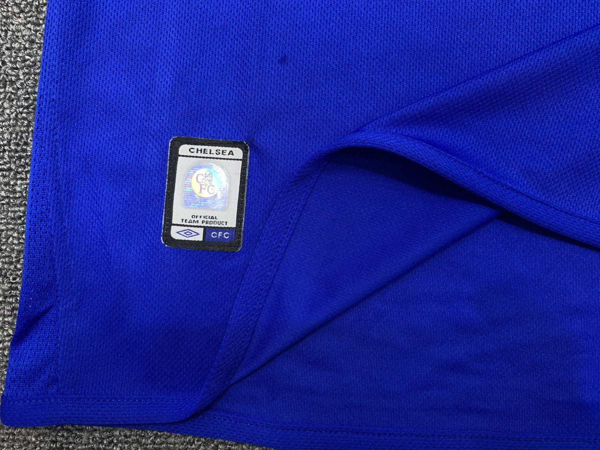 Chelsea 2003-2005 Home Navy Blue Retro Football Jersey – Eidur Gudjohnsen – 7