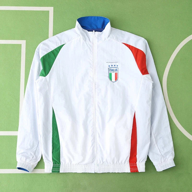Italy New Season Both Sides Football Windbreaker Windjacke – Front View