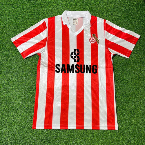 1. FC Köln 88-89 Retro Heimtrikot Fußball – Back View