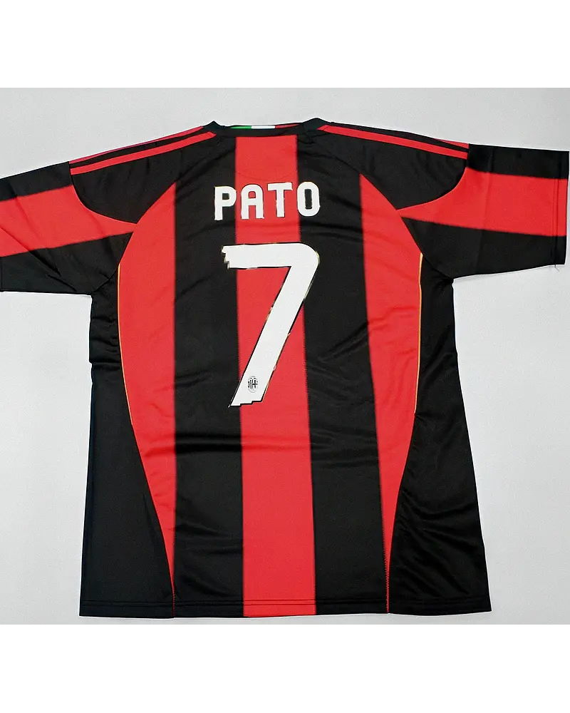 Alexandre Pato Milan 2010 2011 Retro Jersey – Back View