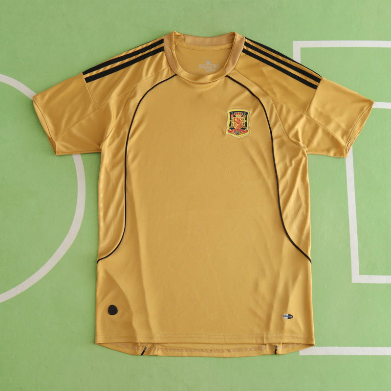 2008 Spain EURO Retro Football Jersey Edition 2 – Back View
