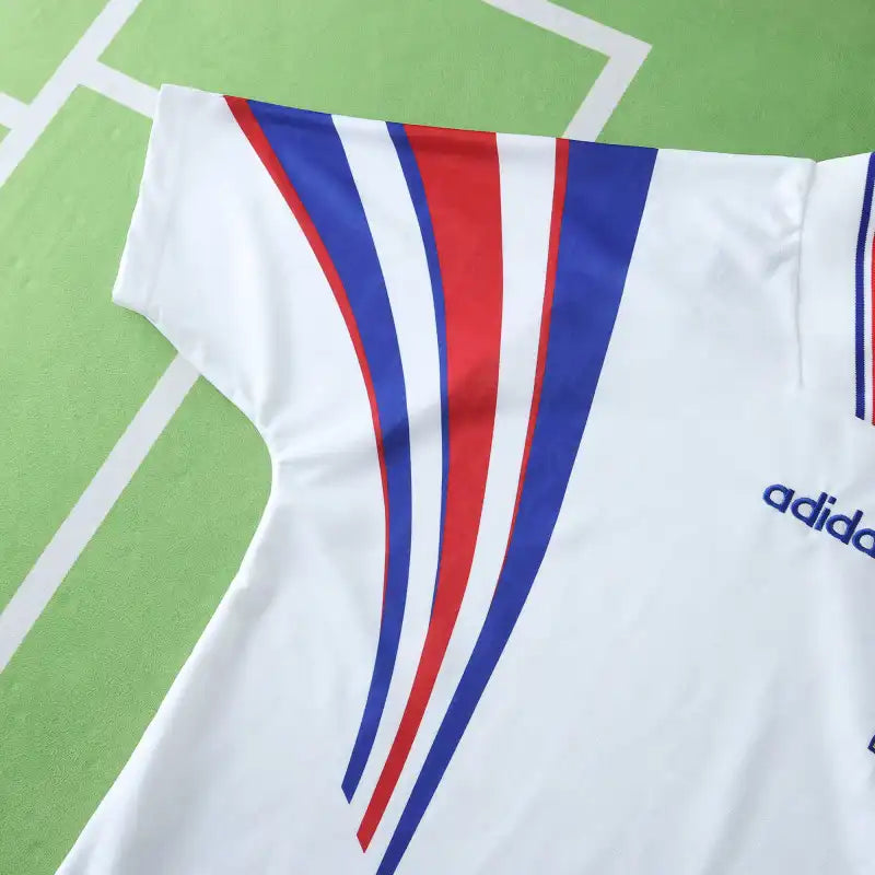 1996 France Season Away White Retro Football Jersey – Detailed View