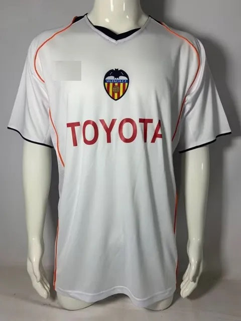 2004 Valencia CF 2005 Black Retro Football Jersey – Back View