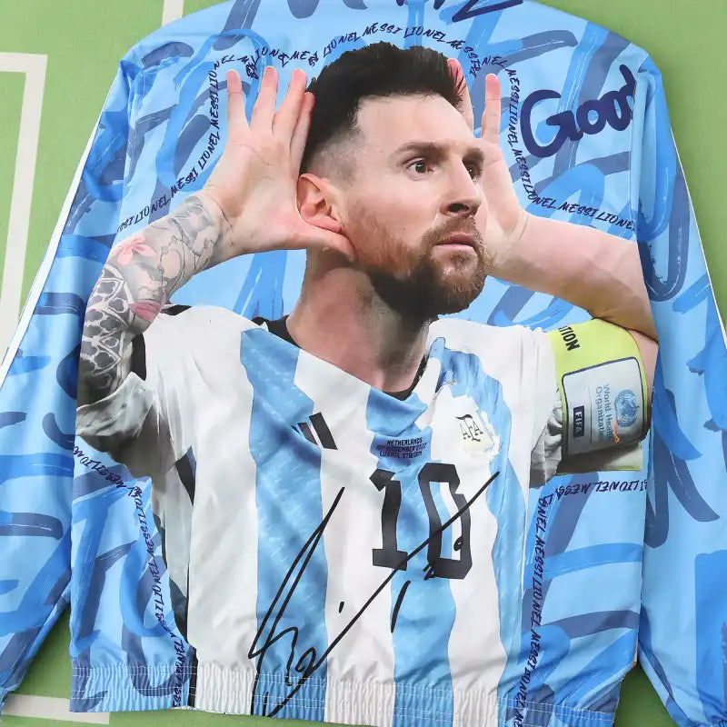 Argentina Special World Cup Both Sides Football Windbreaker Windjacke Paradise Edition – Detailed View
