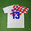 Croatia 1998 World Cup Retro Football Jersey – Josip Stanic – Back View