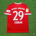 2017/18 Kingsley Coman Bayern Munich Retro Home Football Jersey – Back View