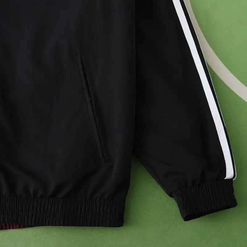 Germany Deutschland Double Sides Windbreaker - Reversible Jacket Black – 7