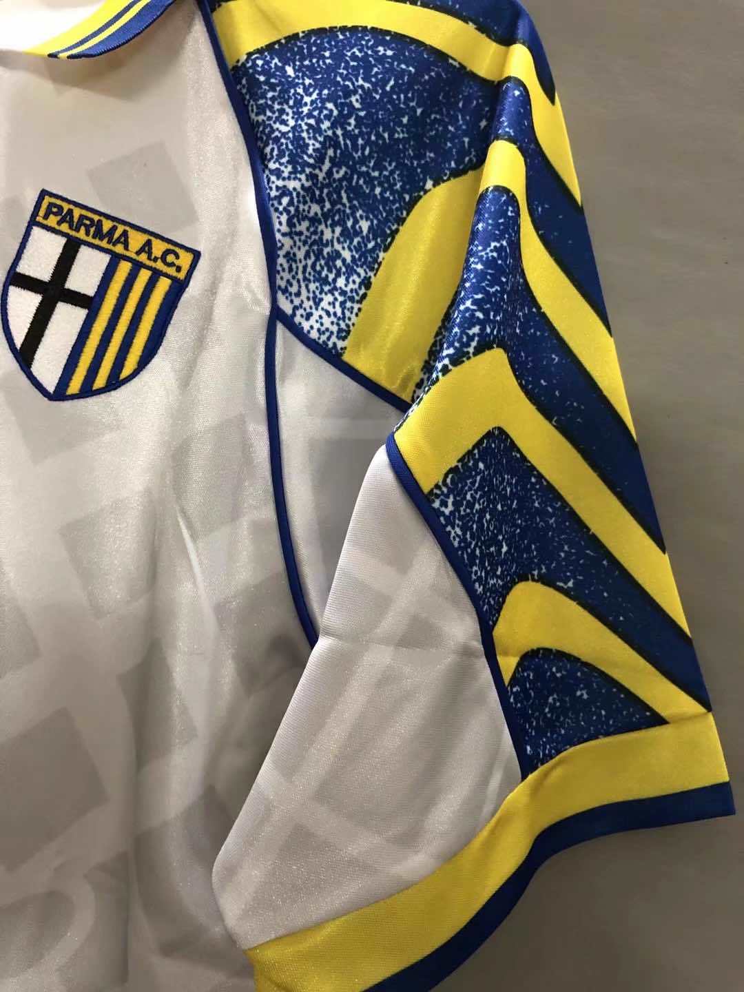 Parma Calcio 1995-1997 Season Home Football Retro Jersey Trikot Maillot V4