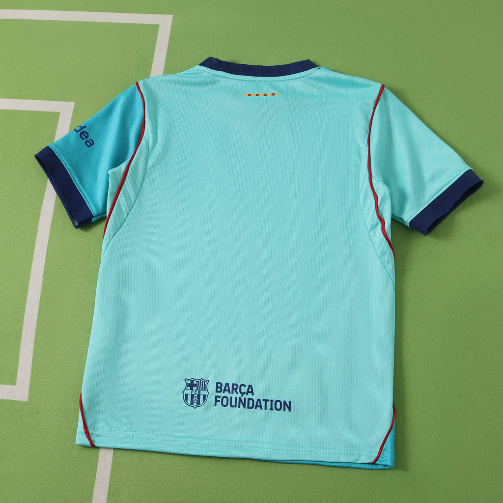 Barcelona 2026-2027 Season Kids Third Football Jersey Trikot Maillot V5