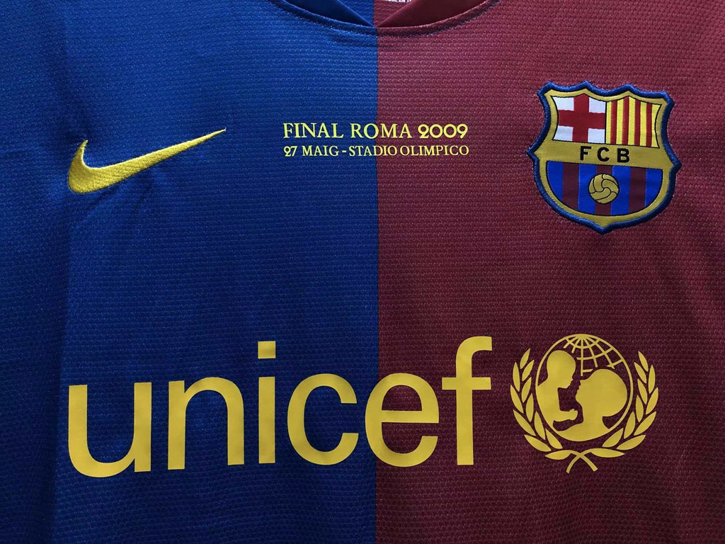 FC Barcelona 2008-2009 Season Home Champions League Final Retro Football Jersey Trikot Maillot (Copy) V3