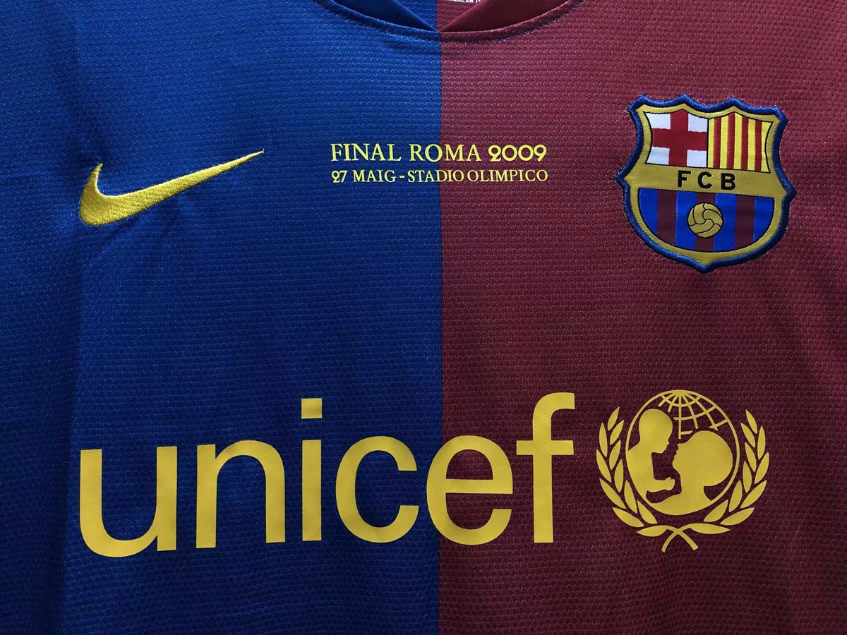 FC Barcelona 2008-2009 Season Home Champions League Final Retro Football Jersey Trikot Maillot (Copy) V3