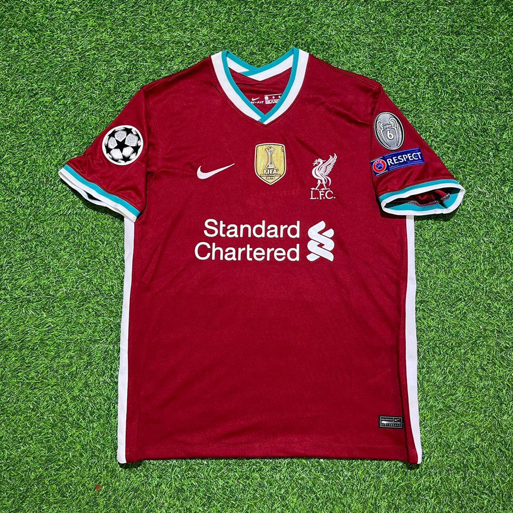 Liverpool 2019 2020 Home Retro Football Jersey – Jordan Henderson 14# – Front View