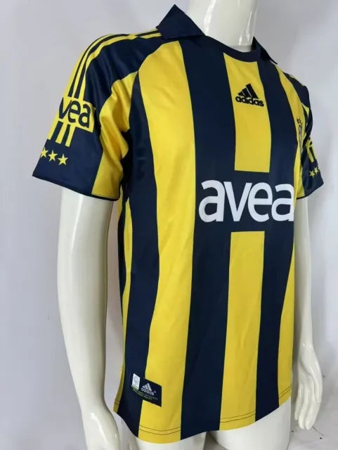2008/09 Fenerbahçe White Retro Football Jersey – Detailed View