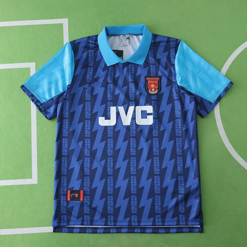 Arsenal FC 94/95 Season Away Royal Blue Retro Football Jersey – Back View