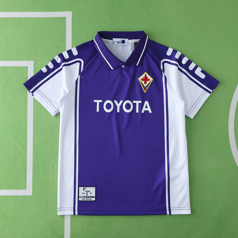 1999/00 Fiorentina Home Kids Retro Football Jersey – 4