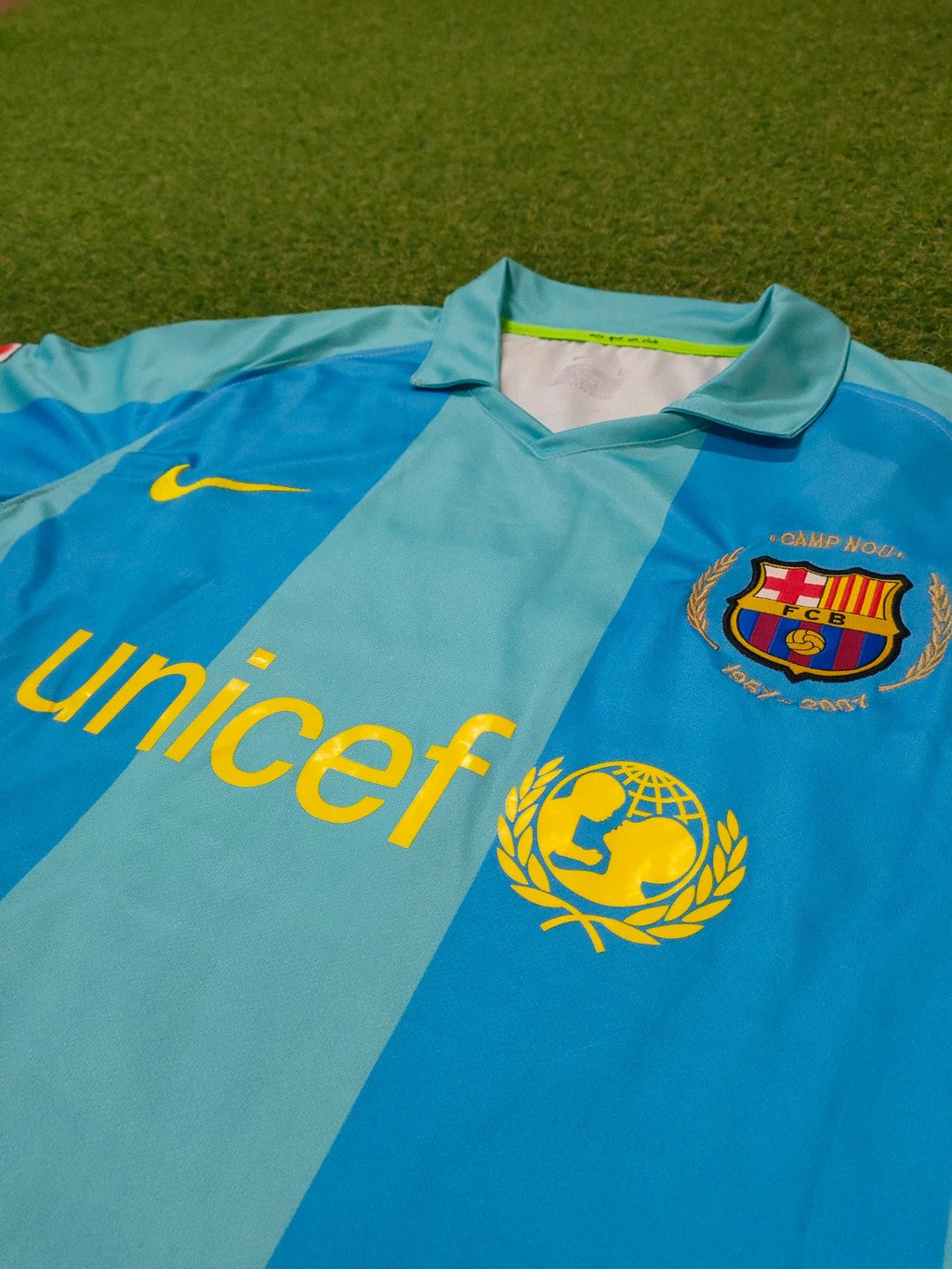 2008 Samuel Eto'o Barcelona Away Blue Retro Football Jersey – 4