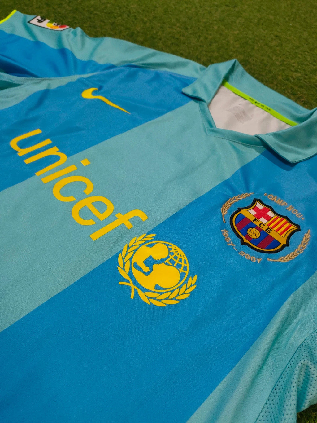 2008 Samuel Eto'o Barcelona Away Blue Retro Football Jersey – 6