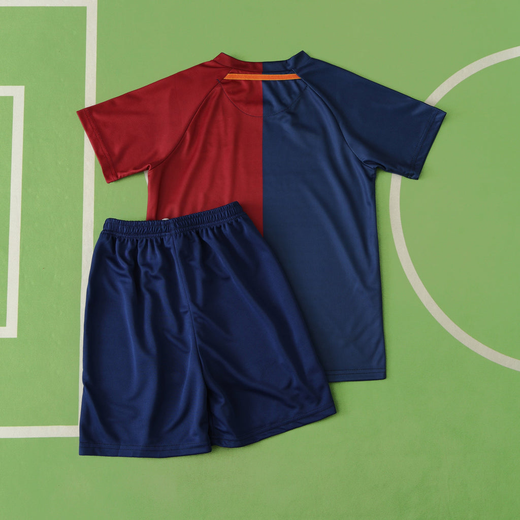 2008/09 Barcelona Home Kids Kit Kindertrui (Ages 3-13) – Front View