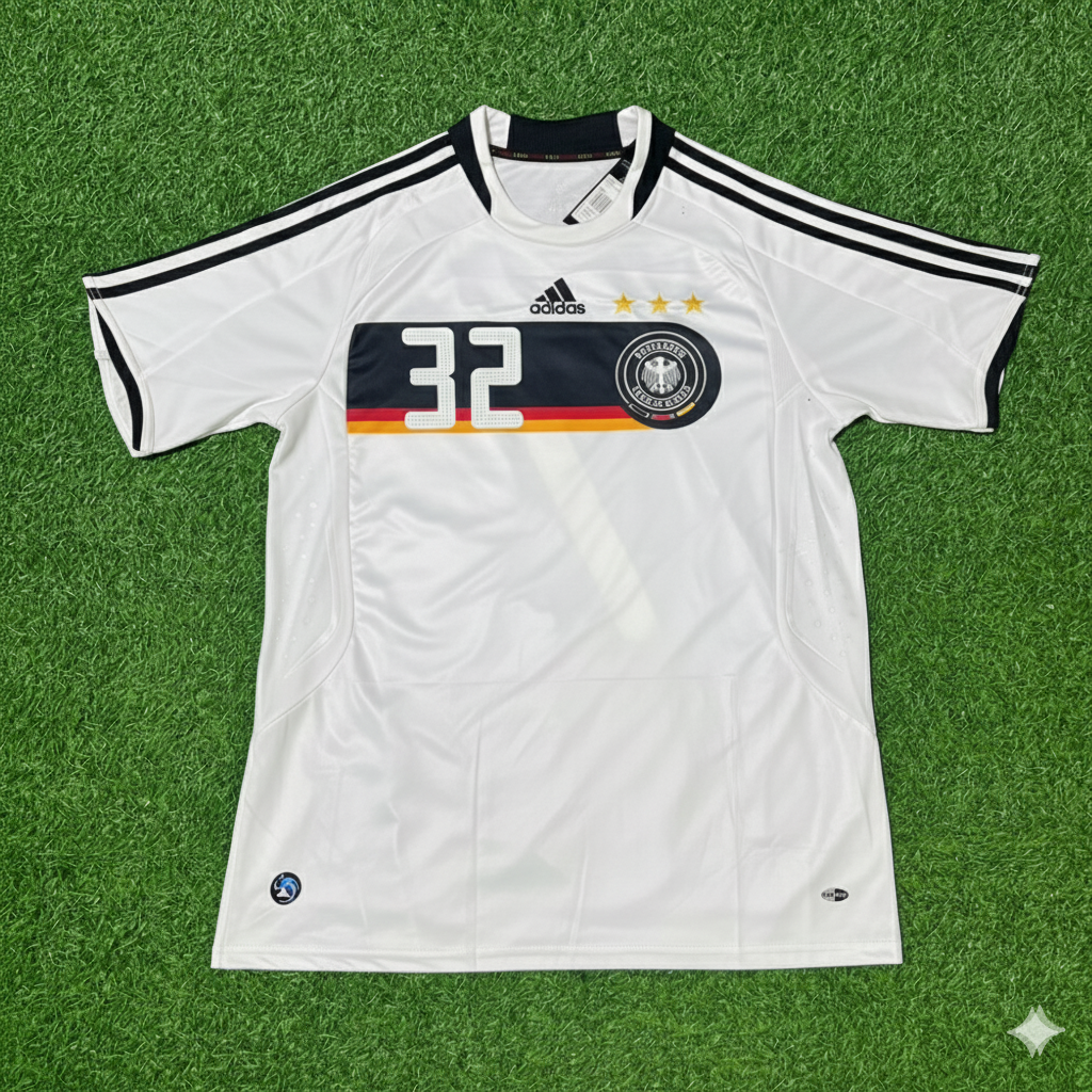 2008 Germany EURO Mario Gomez Retro Football Jersey – Front View