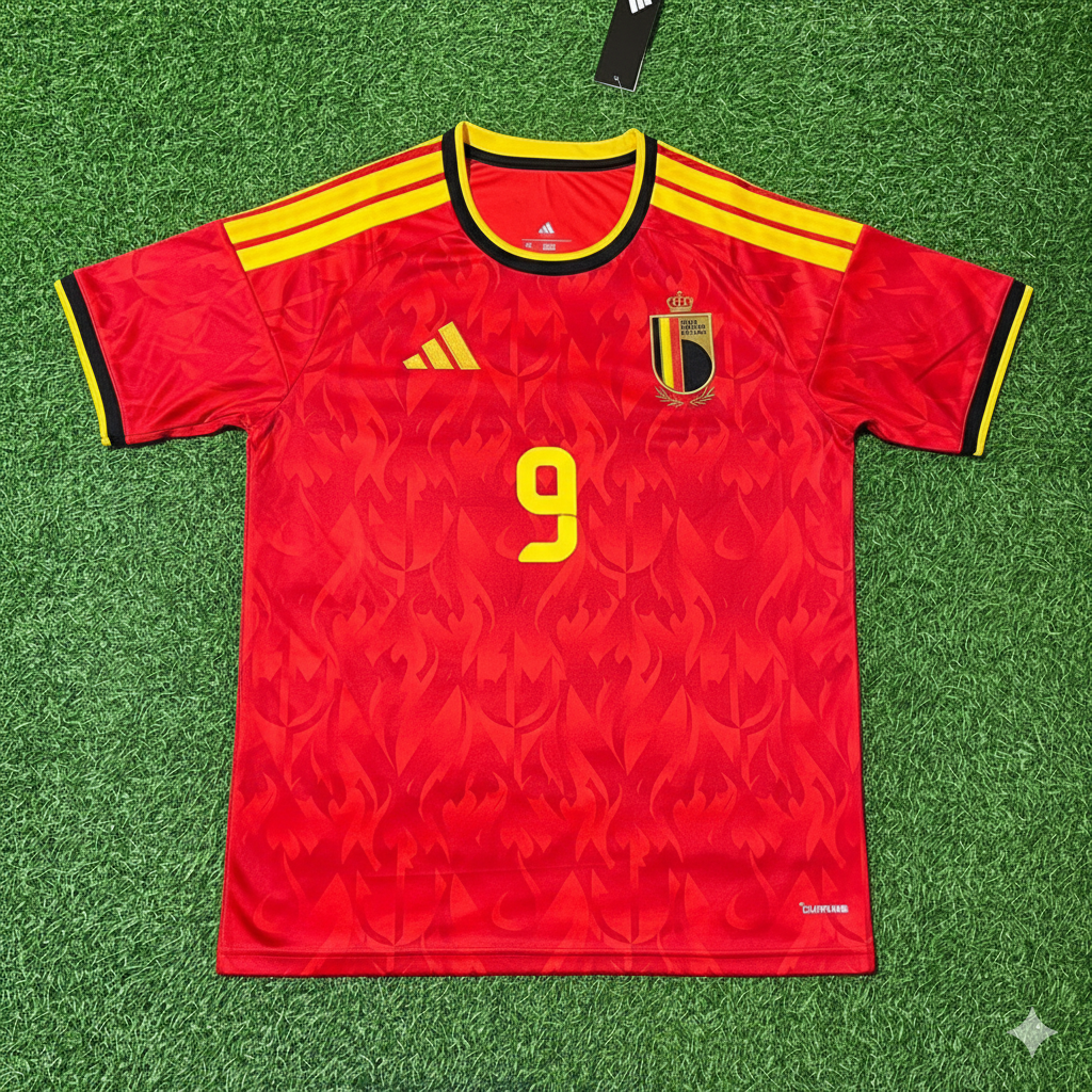 Belgium National Team Football Jersey – Romelu Lukaku – Front View