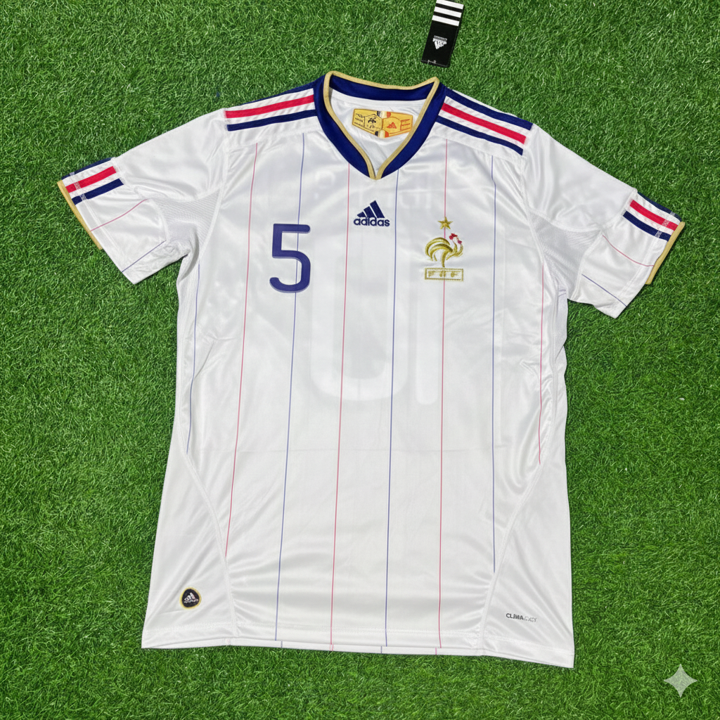 France EURO 2004 Retro Football Jersey – William Gallas – Front View