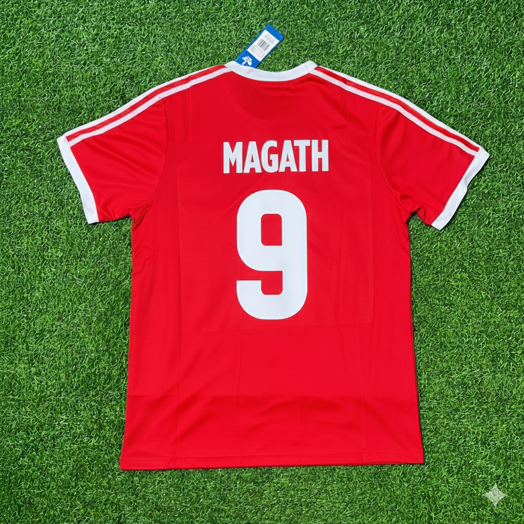 Felix Magath Hamburger SV Rotes Heimtrikot Retro – Back View
