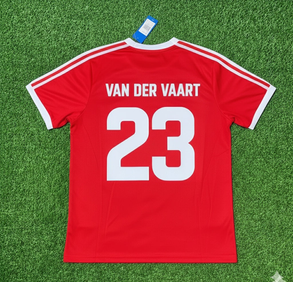 Rafael Van der Vaart Hamburger SV Rotes Heimtrikot Retro – Back View