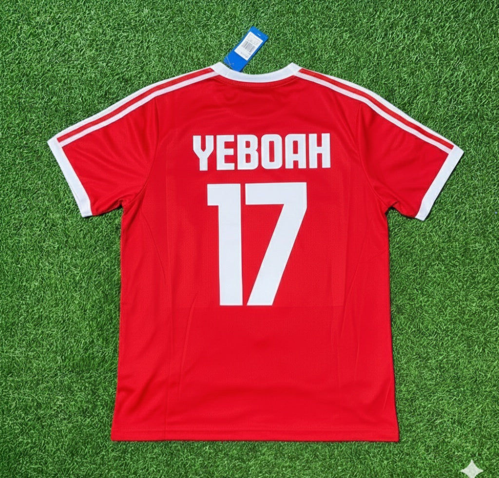 Tony Yeboah Hamburger SV Rotes Heimtrikot Retro – Back View