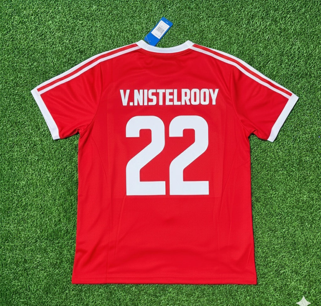 Ruud van Nistelrooy Hamburger SV Rotes Heimtrikot Retro – Back View