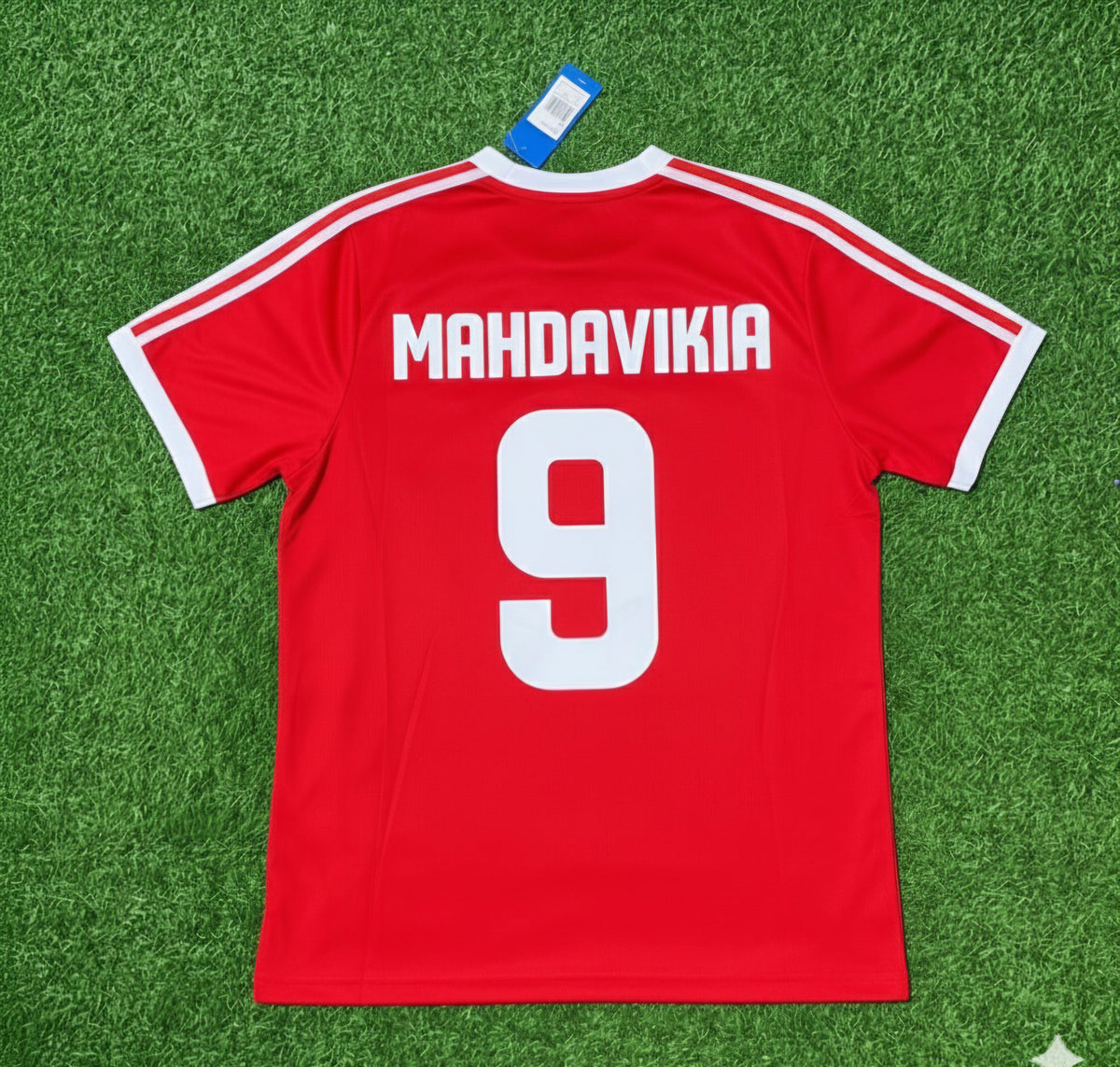 Mehdi Mahdavikia Hamburger SV Rotes Heimtrikot Retro Fußballtrikot Special Edition – Back View