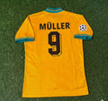 Bayern Munich Yellow Retro Football Jersey – Gerd Müller – Back View